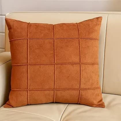 Kit 04 Capas de Almofada Suede Drapeado 45x45 com Zíper Invisível