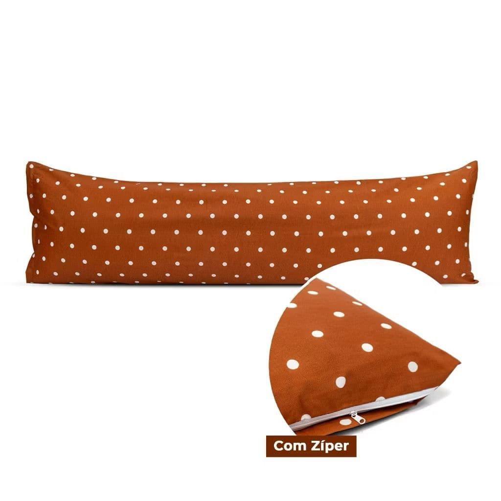 Capa de Almofada Xuxão 180 Fios Estampada 1,30 x 30 cm com Zíper Invisível – Tecido Premium, Toque Macio