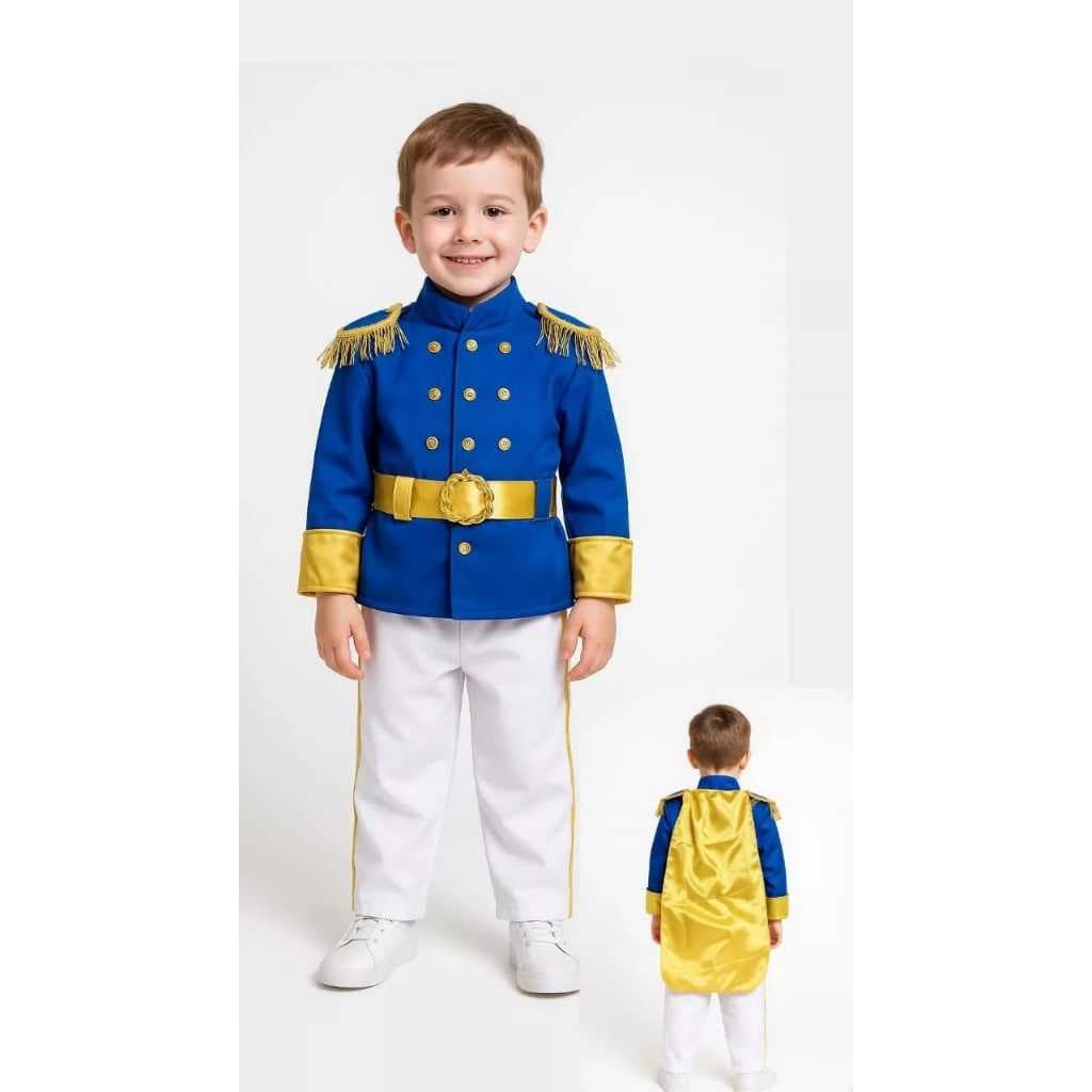 Fantasia Infantil Principe Realeza Com Coroa