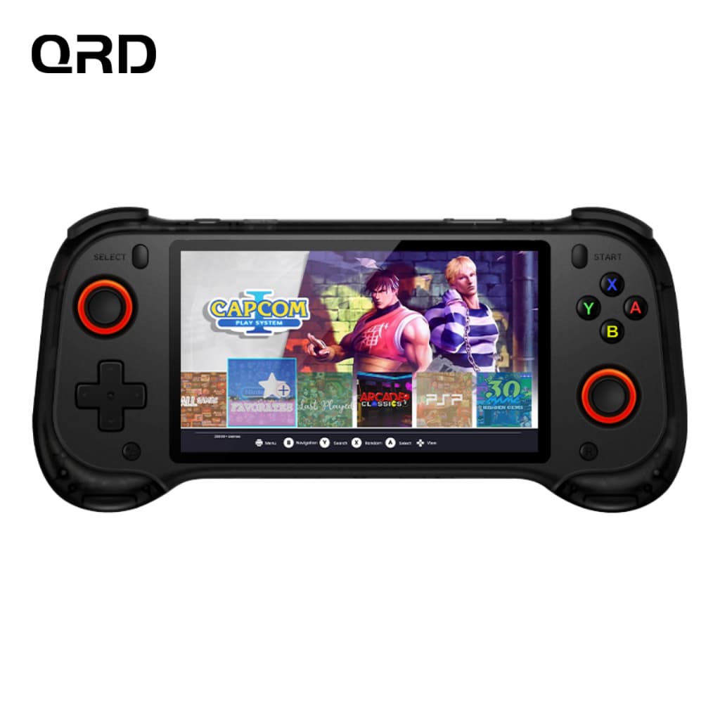 QRD Vortex F5 Vídeo Game portátil 23000 jogos retrô tipo Hall Effect Joystick Tela IPS 5,5 polegadas