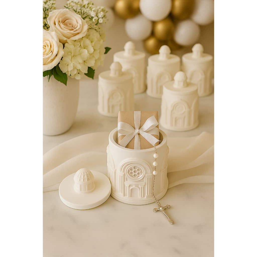 Kit 10 Capelinha Igrejinha Vasinho Catedral De Gesso Decorativa Lembrancinhas - ENVIO IMEDIATO