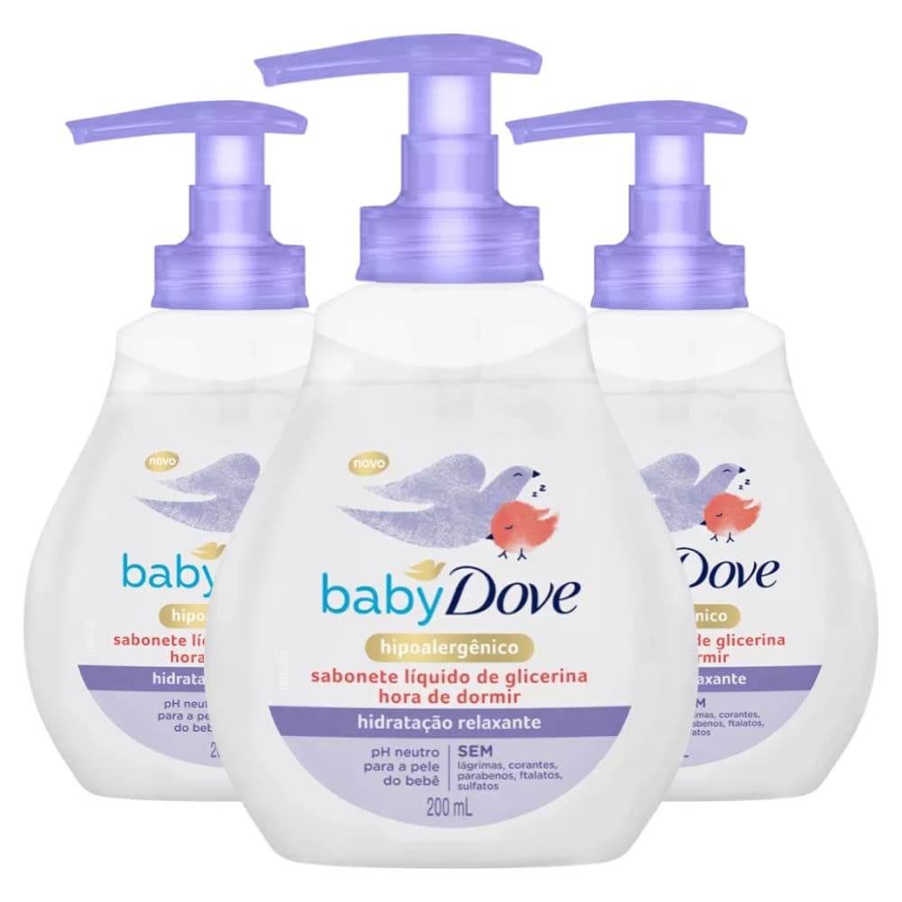 Sabonete Líquido Baby Dove 200ml Relaxante Noturno