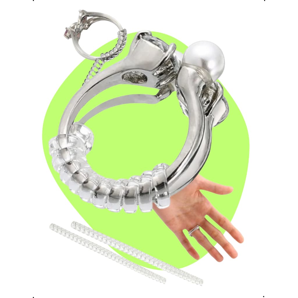 Ajustador De Anel Aliança Redutor Silicone 2 Peças Discreto