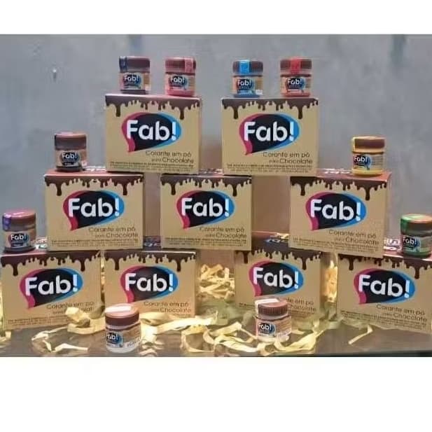 Corante em Pó p/ Chocolate 5g Fab !(Monte seu Kit-2, 3 ou 5 )- ENVIAR CORES POR MENSAGEM.