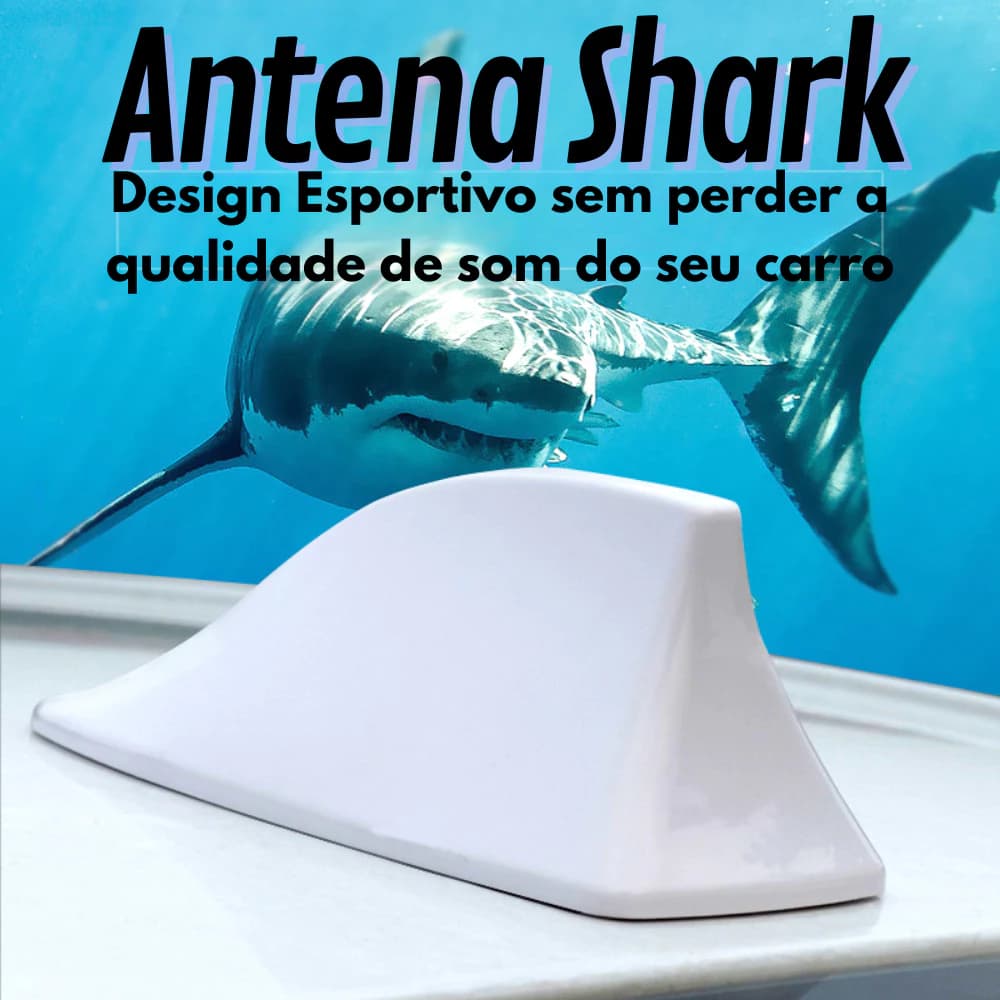Antena Automotiva 6,0dB Rádio De Barbatana De Tubarão Do Carro Sinal FM Para Todos Carros de Teto Curvado