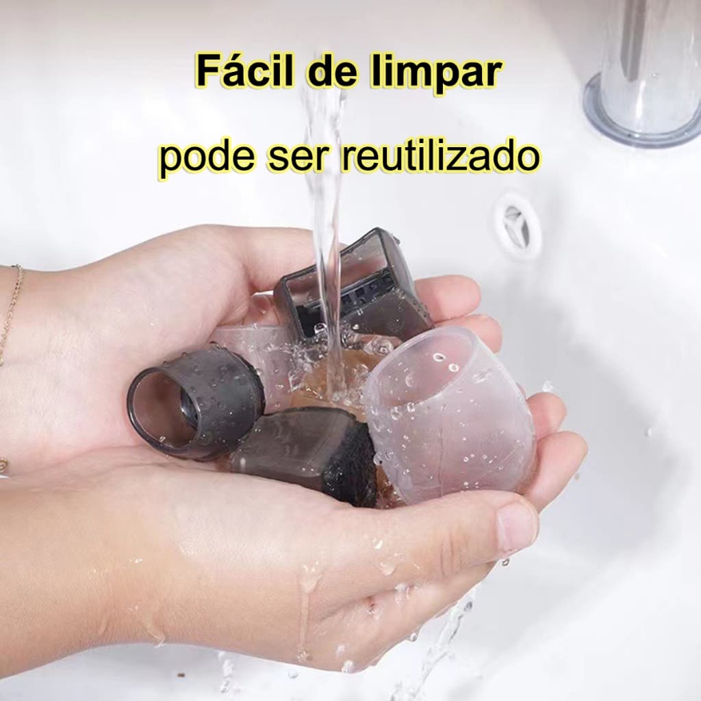 Protetor Híbrido para Pé de Móvel: Silicone Antiderrapante e Feltro Silencioso - Conjunto 4, 8 ou 16 Unidades