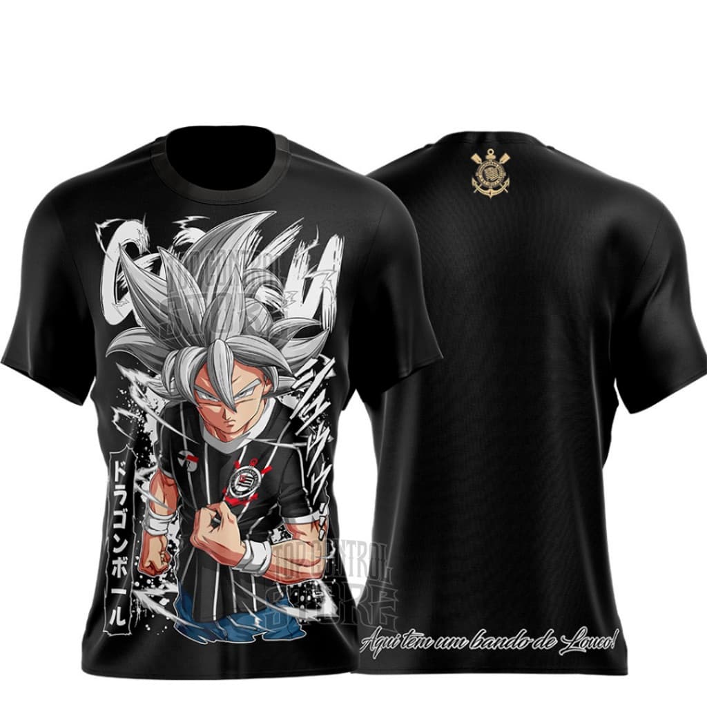 Camiseta Personalizada Goku Torcedor Times