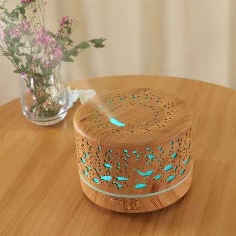 Umidificador Aromatizador De Ar 700ml Ultrassônico 7 Leds Difusor Aromas Óleos Essenciais Controle