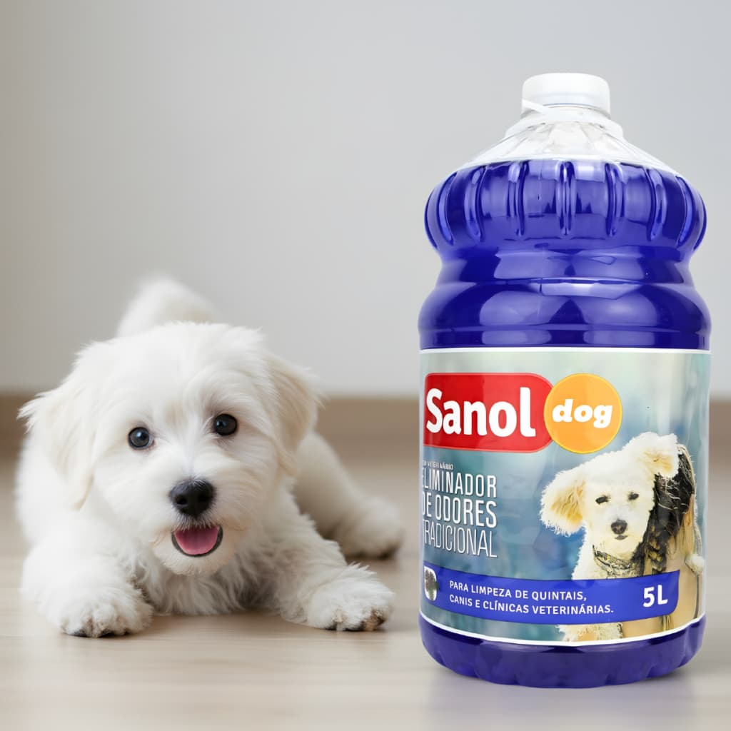 Eliminador de Odores Tradicional 5L Sanol Dog – Aroma Suave e Duradouro