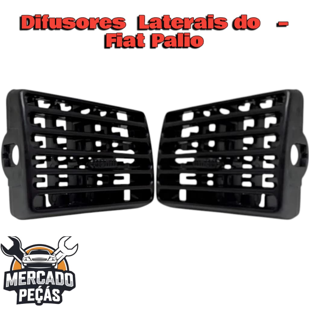 Fiat Palio 1996 a 2004 Difusor Ar Lateral Aletas Pretas Par ou Unidade Peça Nova