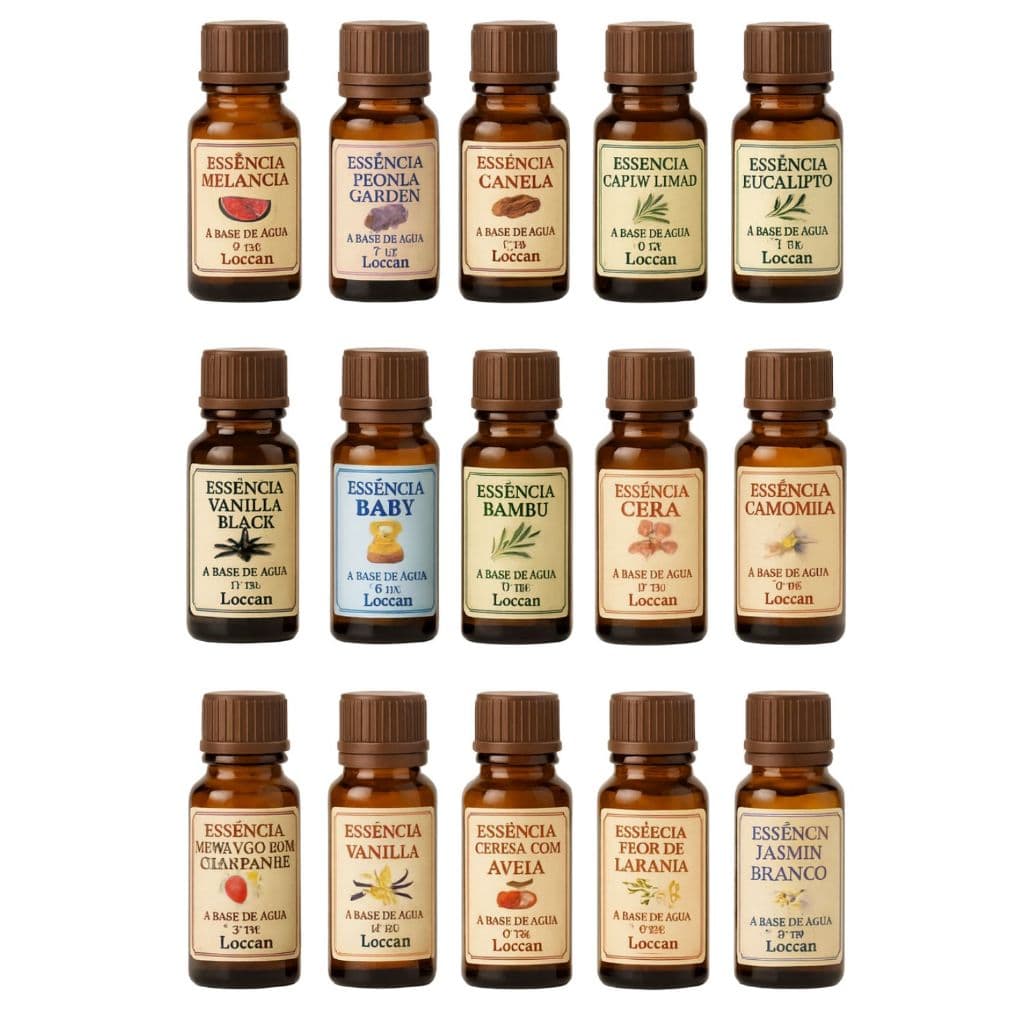 Kit 7 Essências para Difusor e Aromatizador a Base Agua 10ml