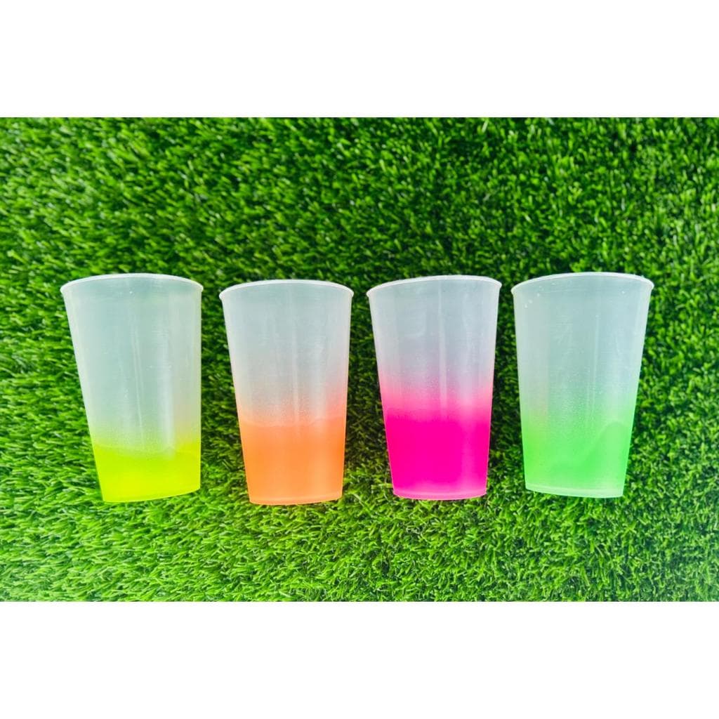Kit 50 Copos Personalizados Degradê - Diversas cores - ECO - Todos os temas - Festas eventos Logo