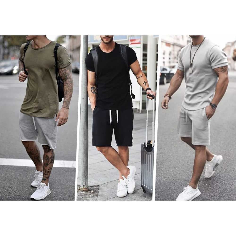 Short moletom basico bermuda moletom lisa short masculino calção casual esporte confortável