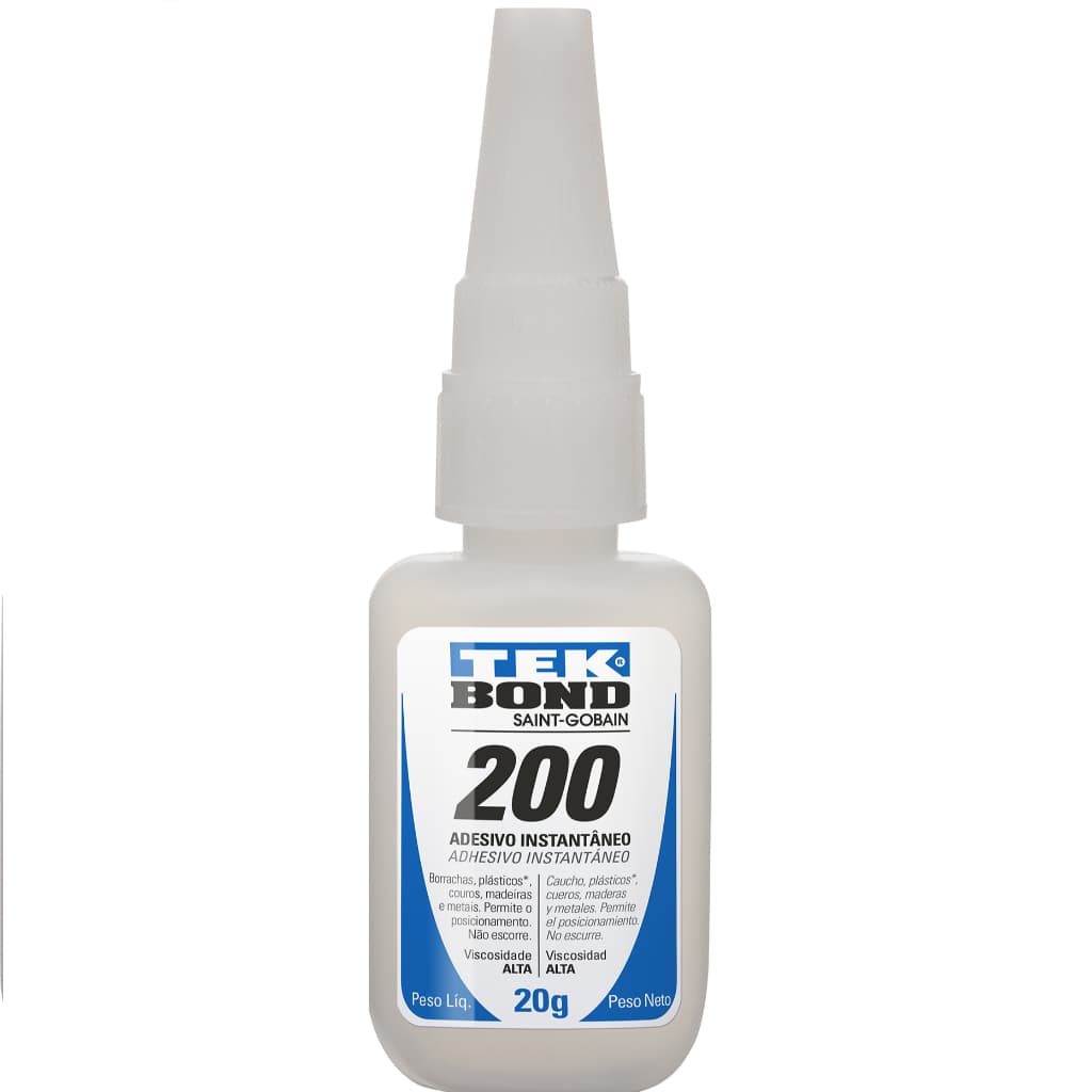 Super Cola Gel Instantânea 200 Tekbond Alta Viscosidade