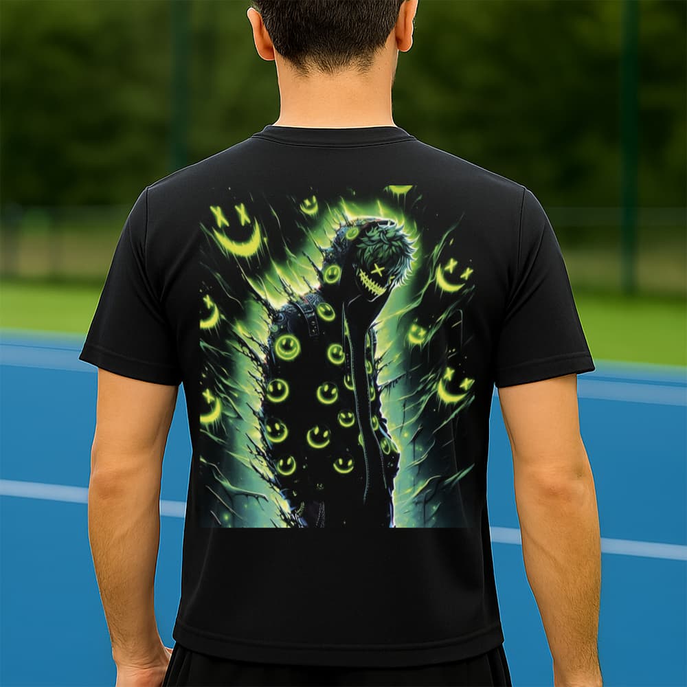 Camiseta Dry Fit Masculina Estampada Menino Verde P ao GG Leve Respirável Academia Treino