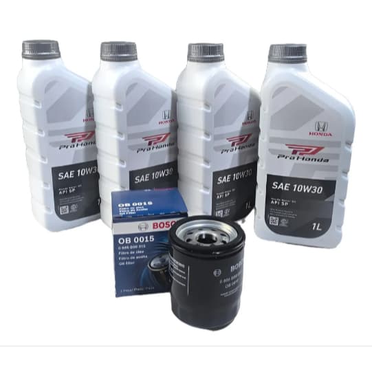 4 Litros Oleo Motor Honda 10w30 com Filtro Oleo prohonda kit troca de óleo Original Crv Fit City Civic