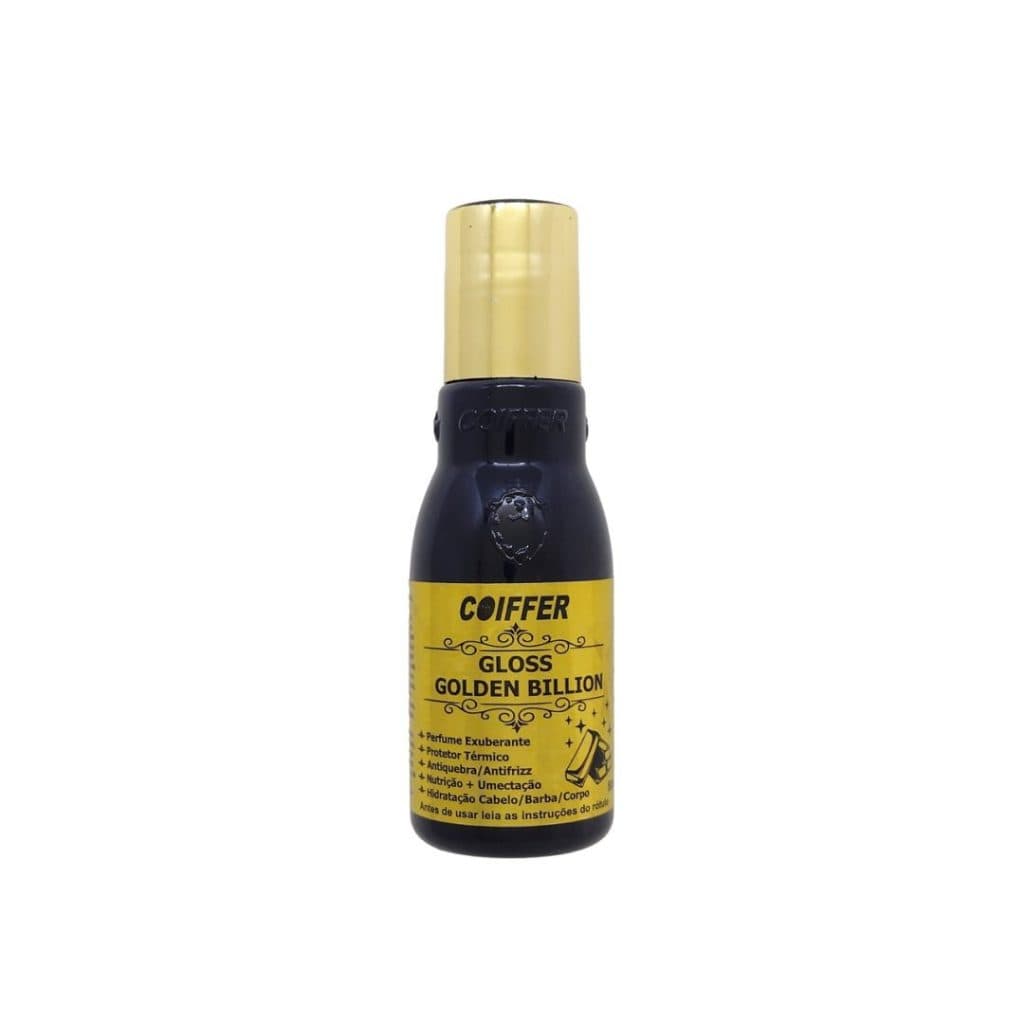 Gloss Golden Billion Coiffer 80ml Nutrição, Umectação e Proteção Térmica