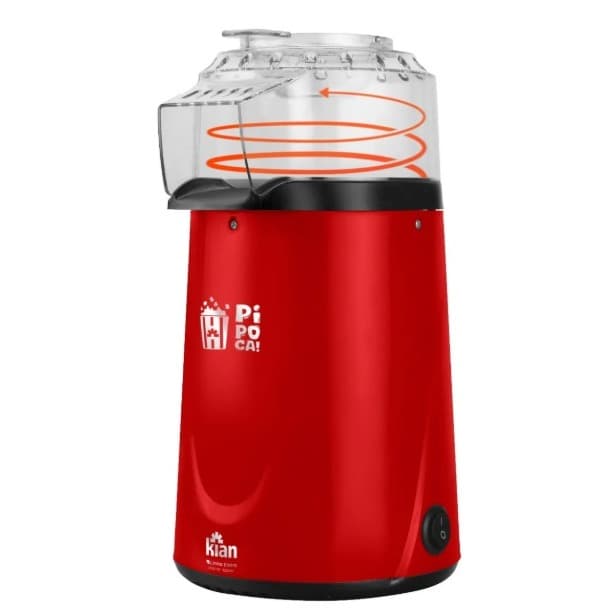 Pipoqueira Elétrica Kian Vermelha 1200W Pop-01 127V