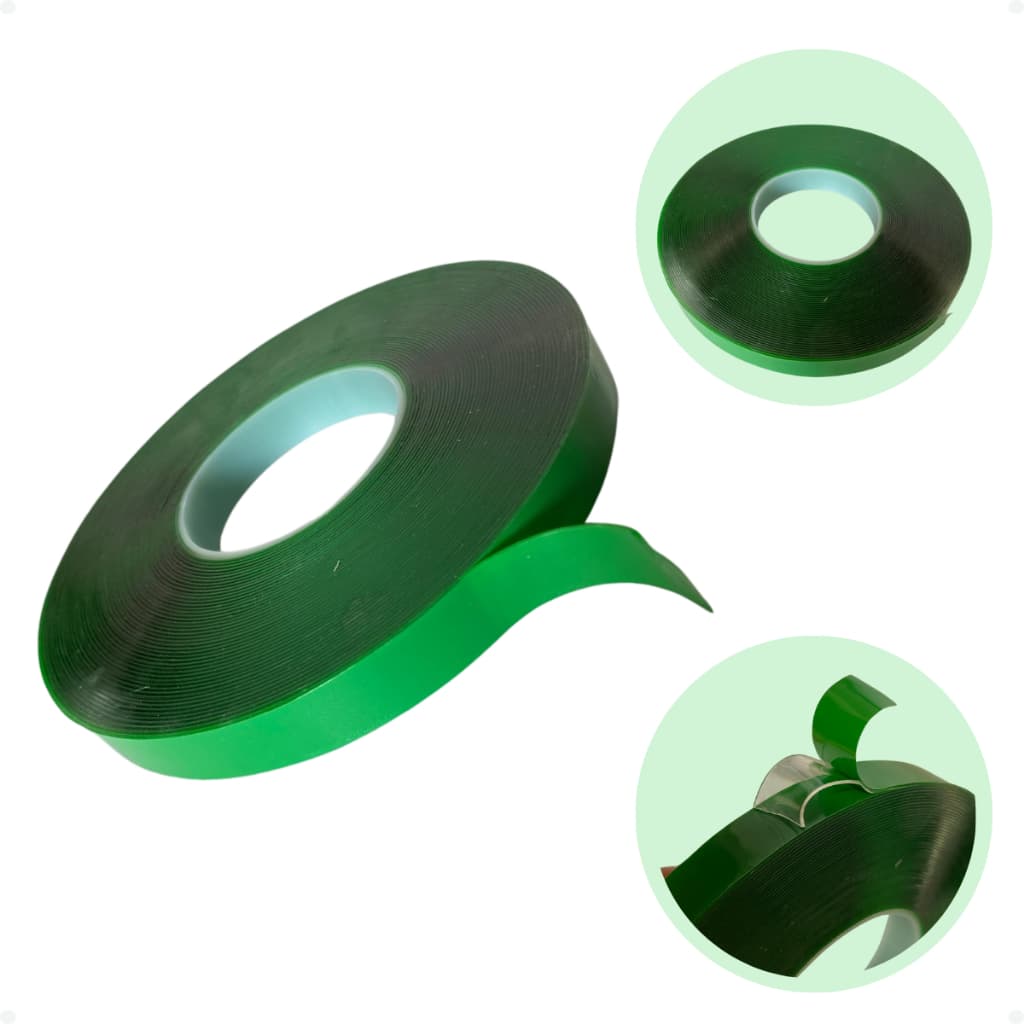 Fita Adesiva Dupla Face Profissional Fixa Forte Tipo 3m 19mm×20mm Transparente Adesivo Forte Alta Aderência Fixação Top.