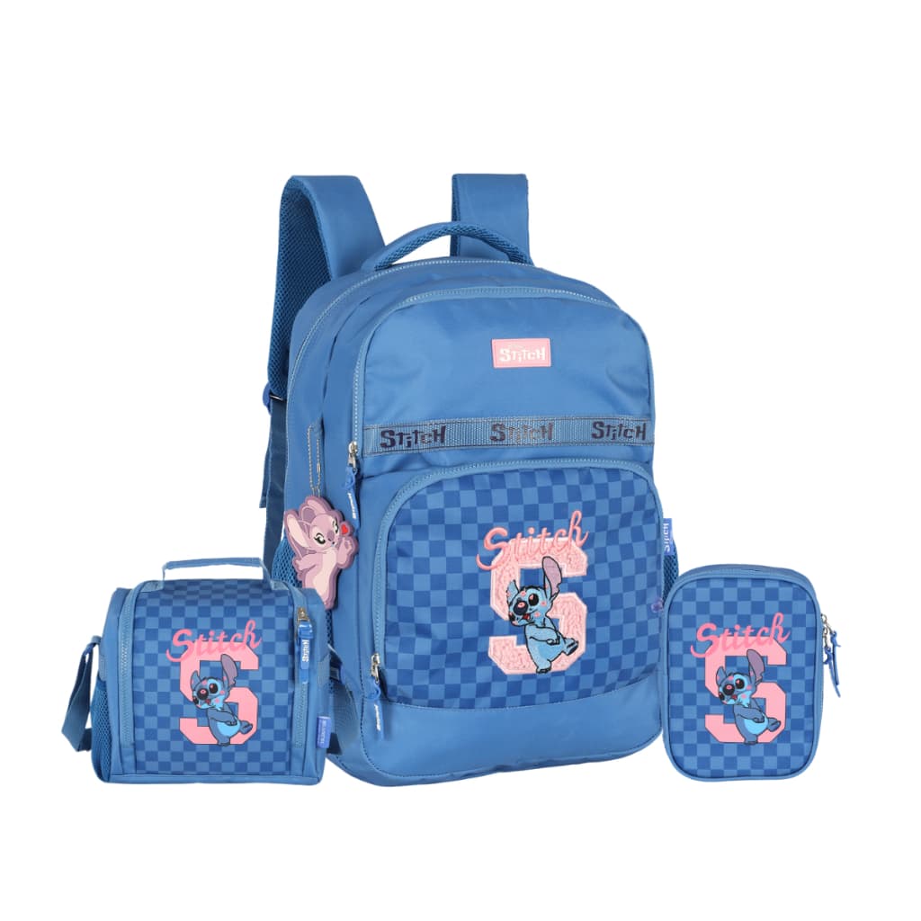 Kit Mochila Juvenil Costas Disney Stitch Original 2026