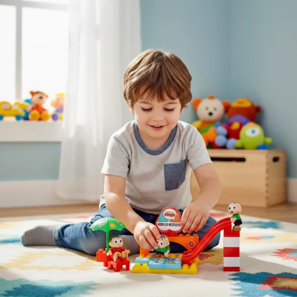 Brinquedo Turma da Mônica Blocos de Montar Hora do Mergulho