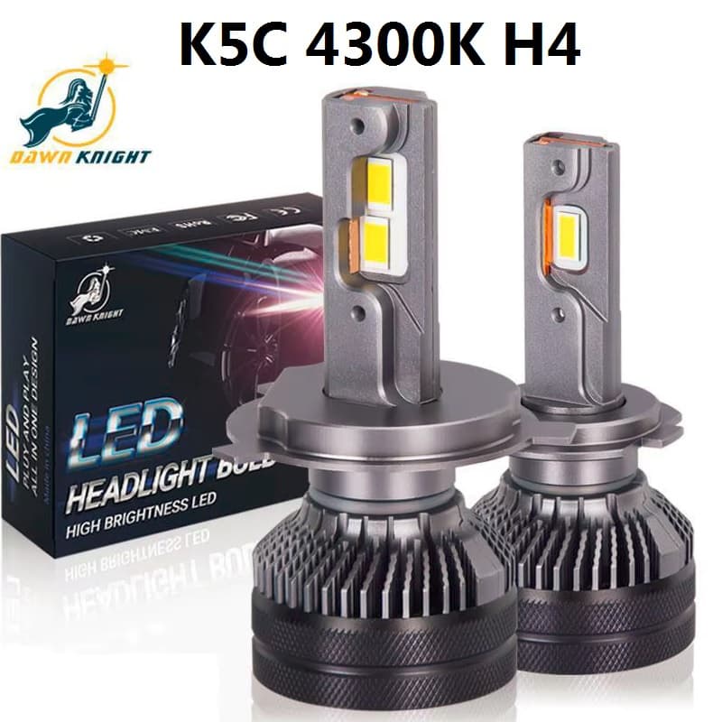 DAWNKNIGHT lâmpada LED K5C - 4300K - H4 - 12V 110W PAr