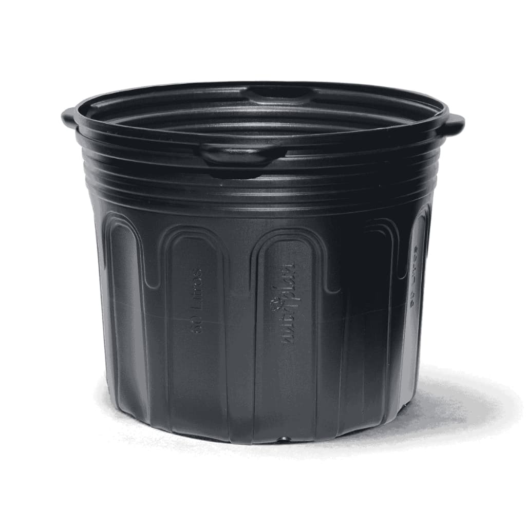 Kit 2 Vaso para Mudas 60 Litros com Alça Resistente para Cultivo, Viveiros e Jardinagem - Nutriplan