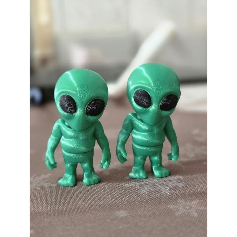 Miniaturas de Alienígenas Articulados Fofos - Decoração Nerd/Geek 3d