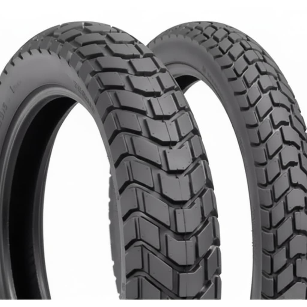 Par Pneus 90/90-21 e 120/80-18 Technic C/C Moto -  Novo