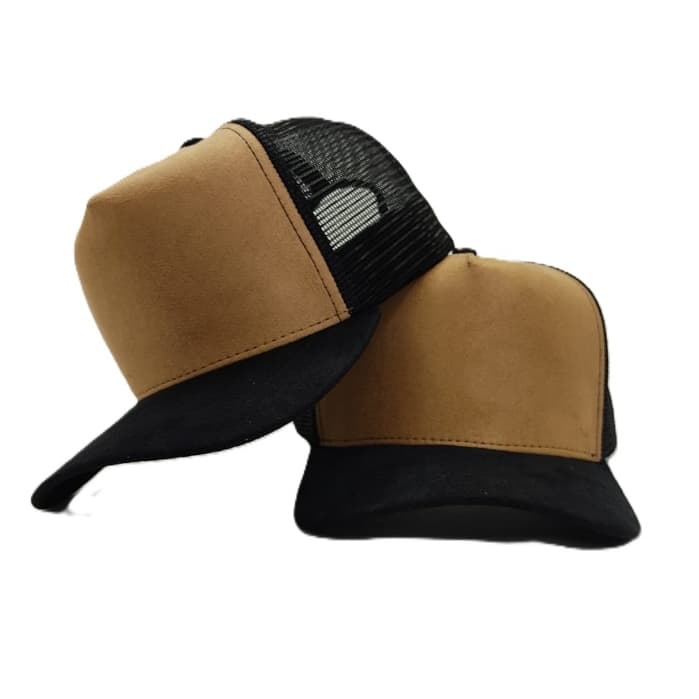 Bone Texas Country Trucker Tela Camurça, Liso Bege e Preto Unissex Barato