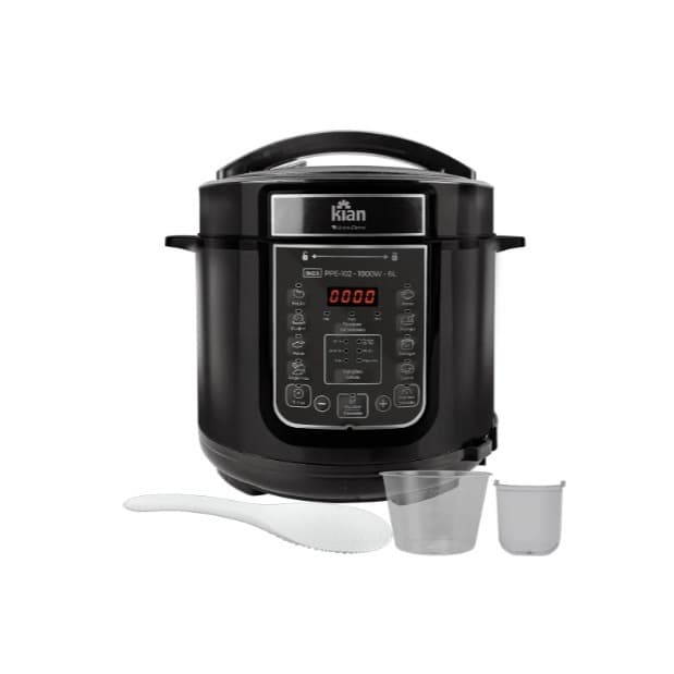 Panela De Pressão Elétrica 6L Kian 220V Preta