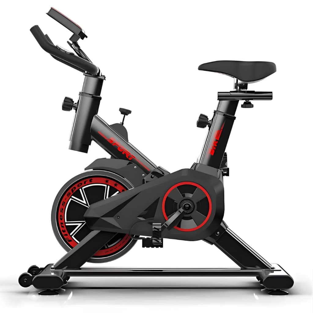 Bike Spinning Ergométrica Eagle Force Silenciosa Ajustável e com Display LED Suporta até 100kg