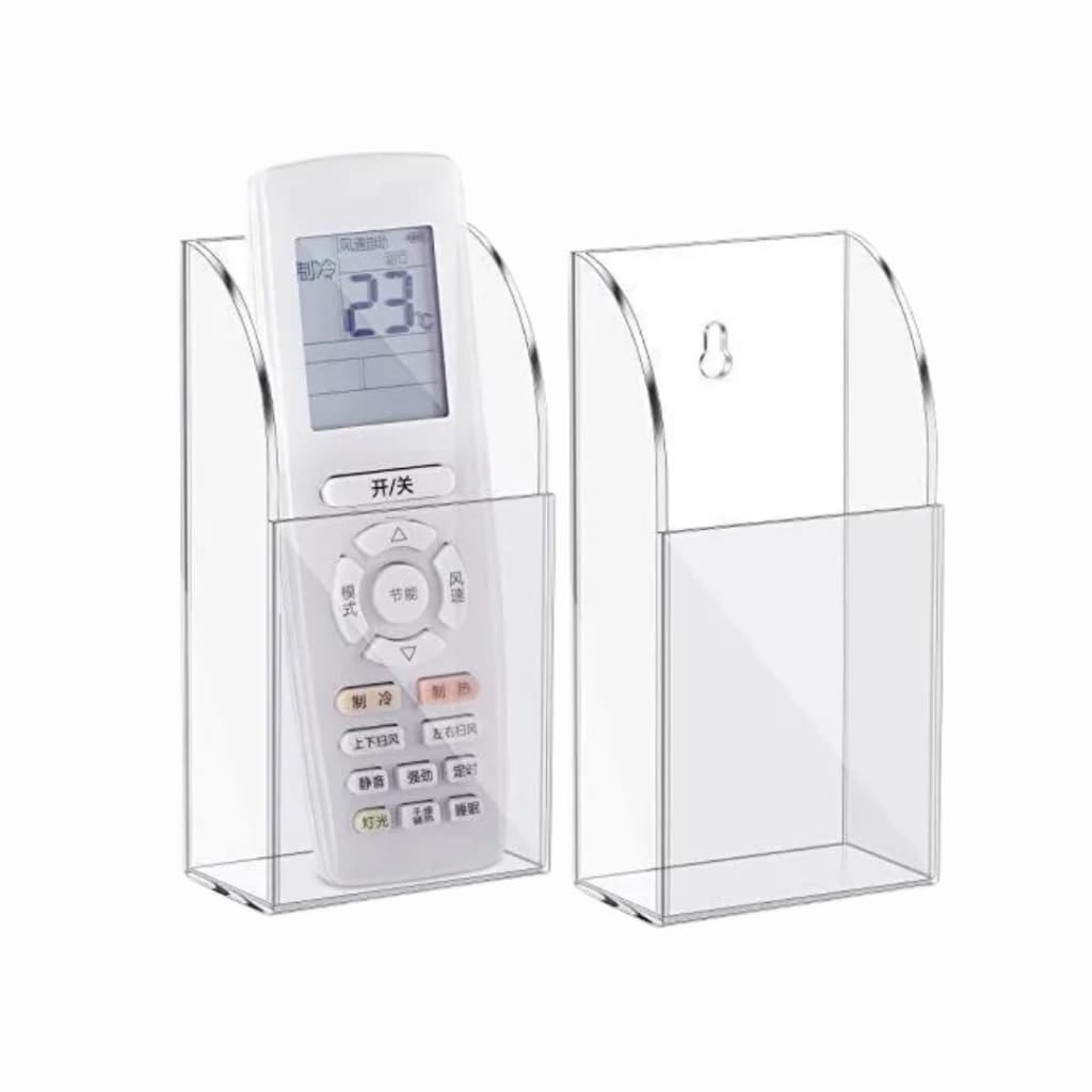 Suporte P/Controle Remoto De Ar Condicionado ou TV Em Acrílico - 7X4,5X14,5CM