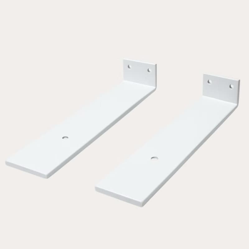 Kit 2 Suportes De Prateleira 30cm Invisível Inverso Mão Francesa Resistente Aço