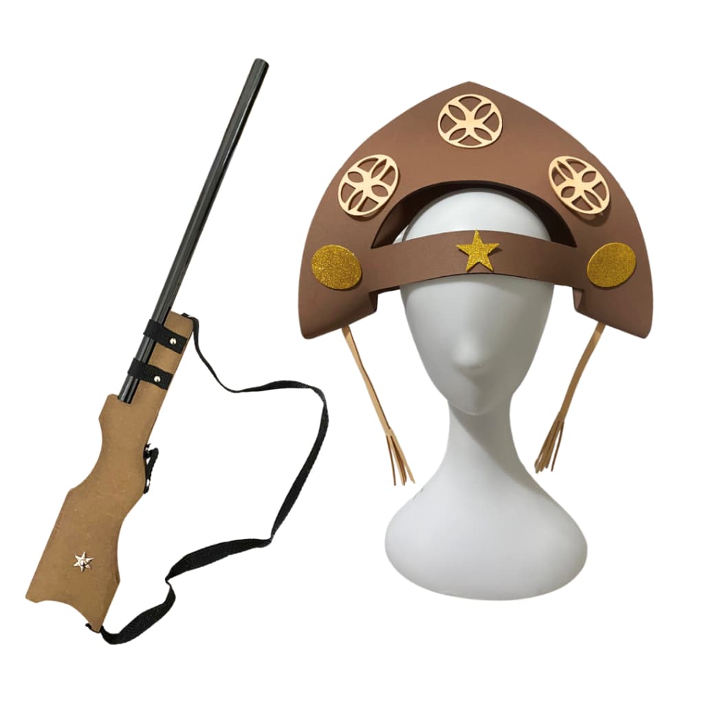 Kit Fantasia Cangaceiro Lampião Adulto 2 Peças Festa Junina