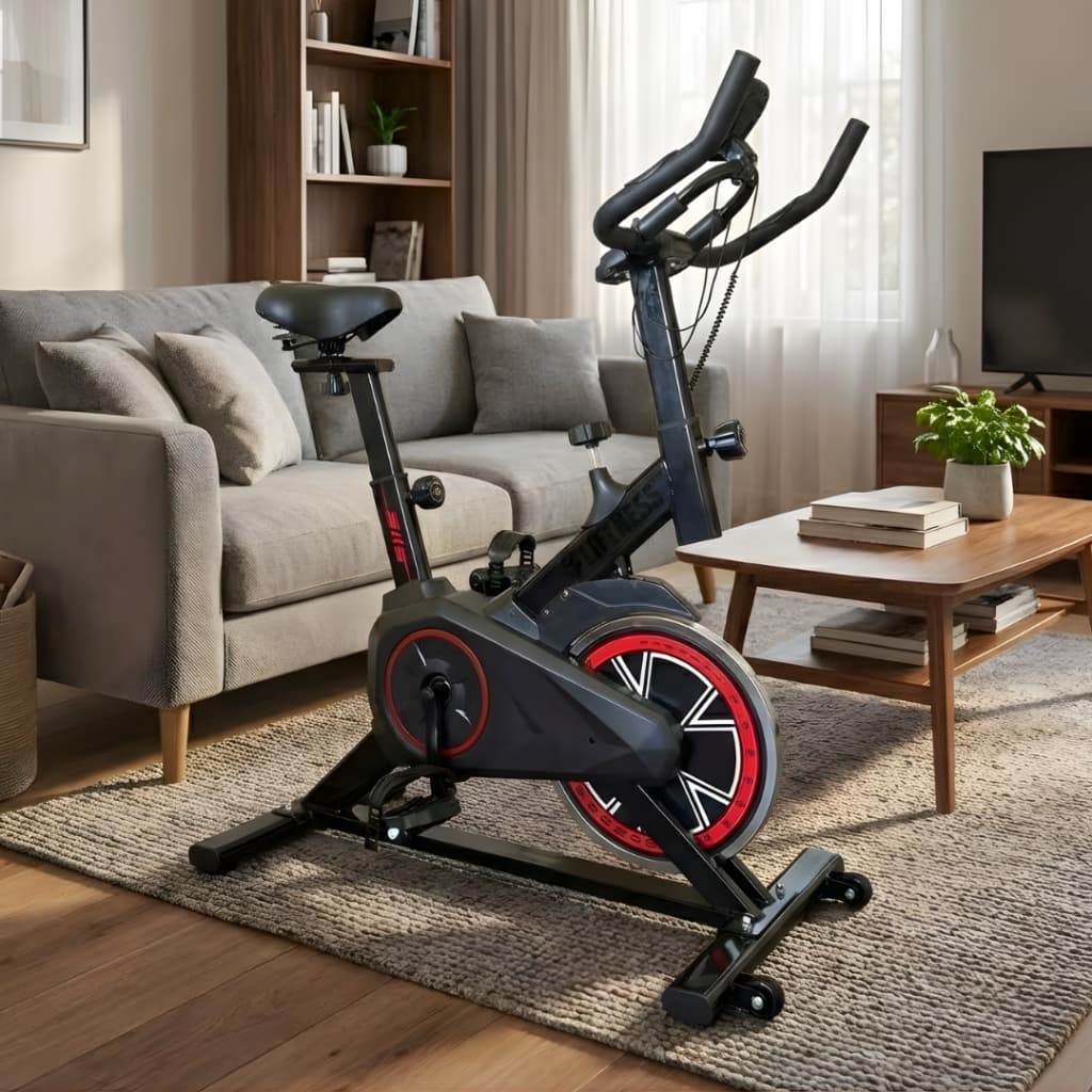 Bicicleta Spinning Bike Ergométrica Para Exercícios Monitor 4kg Suporta até 100kg Academia Casa