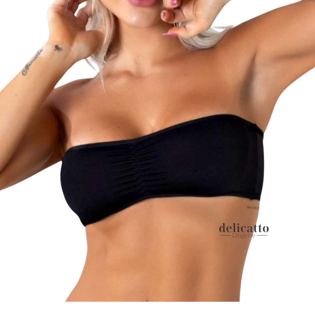 Kit Sutiã Tomara que Caia Com Bojo Removível Bustiê Top faixa Verão com Bojo Top Confortável