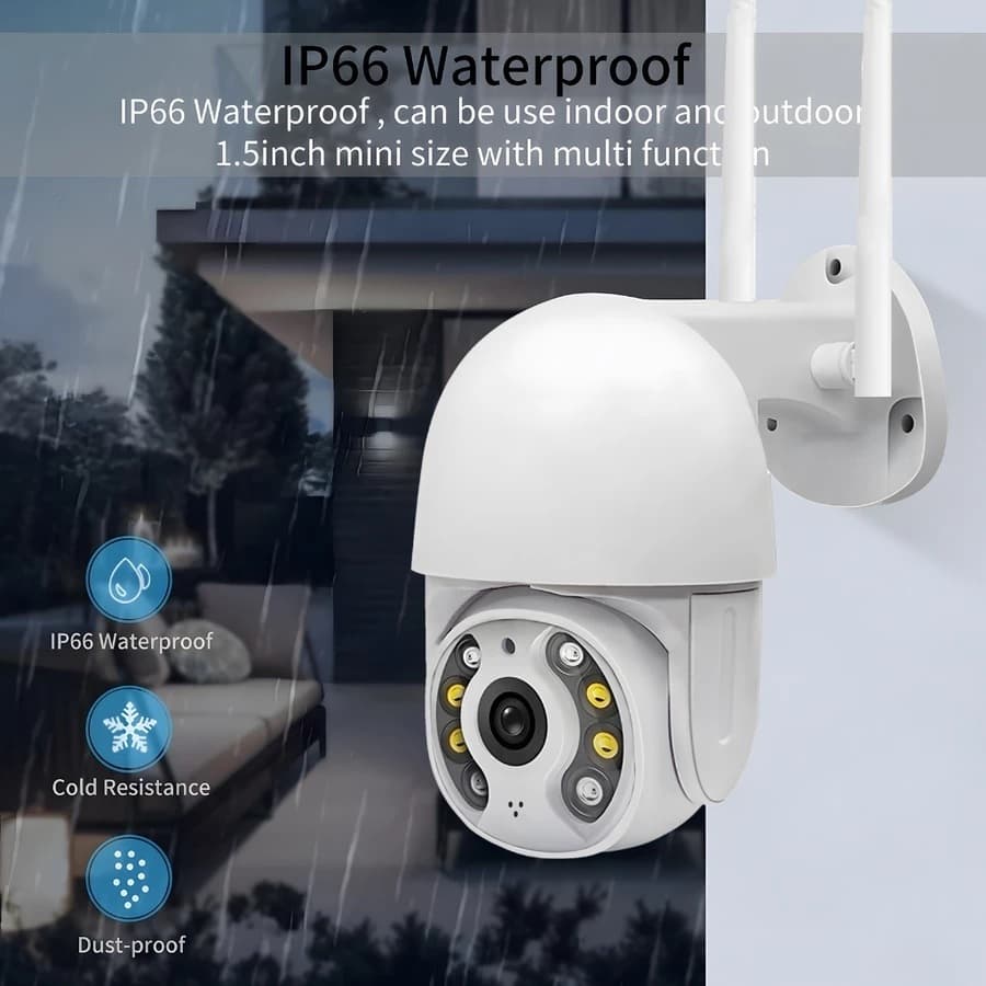 Câmera A8 Externa Ip A Prova D'água - Infravermelho Alarme Wifi Hd Sensor De Movimento Bivolt