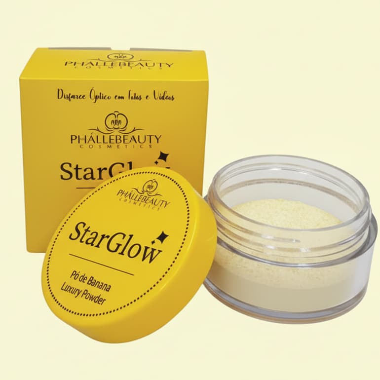 Pó de Banana Facial Star Glow Maquiagem /Pó translúcido
