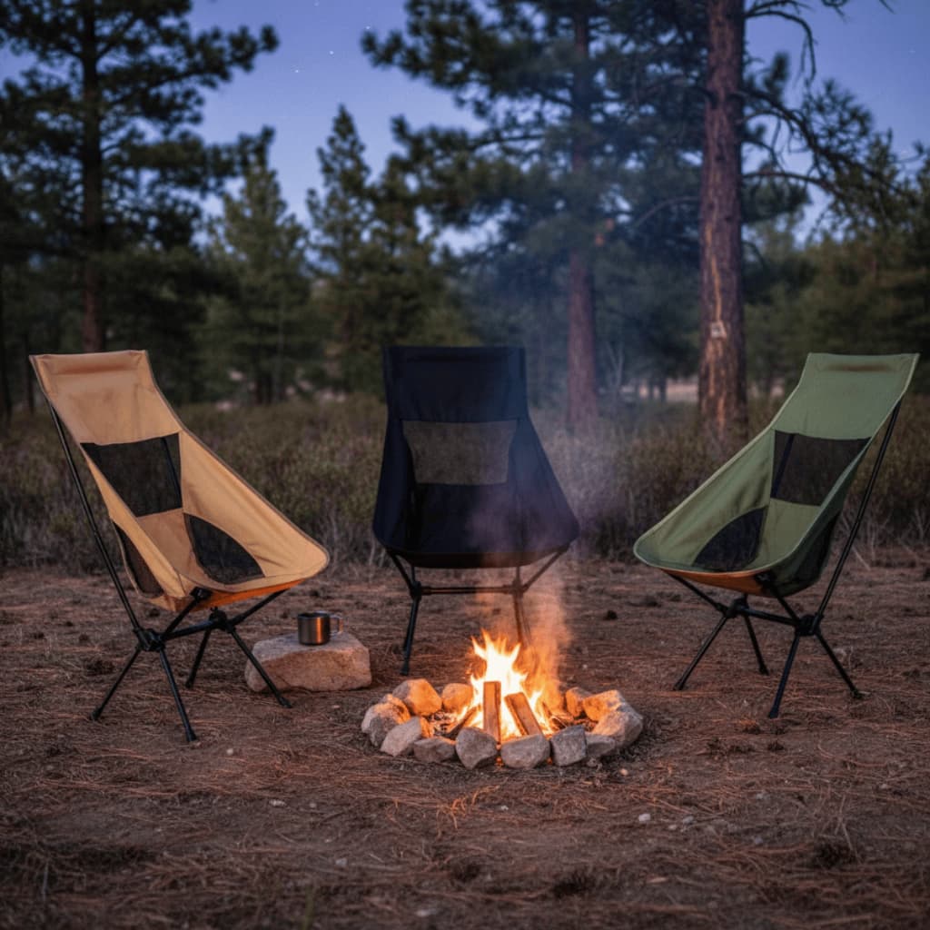 Cadeira Portátil de Camping Leve, Resistente, Pratica e Confortável ideal para Aventuras ao Ar Livre