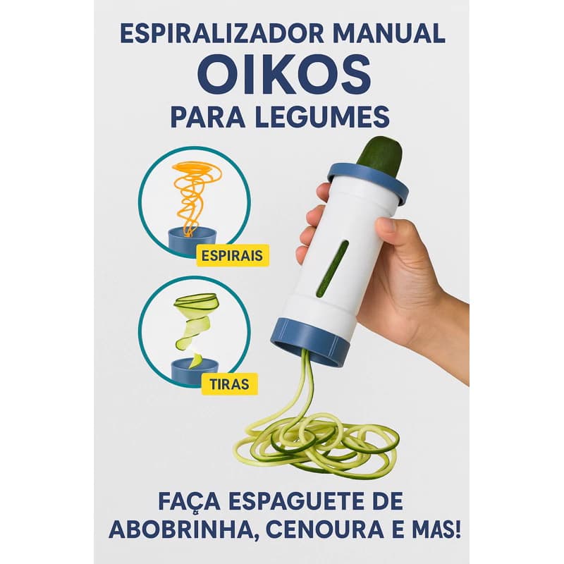 Fatiador Cortador De  Legumes Espiral Ideal P/ Espaguete De Abobrinha