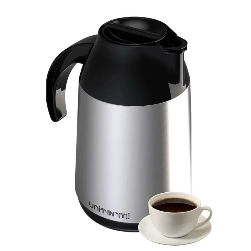 Garrafa Térmica Unitermi Berlim 1L/600ml em Aço Inox Para Café e Chá