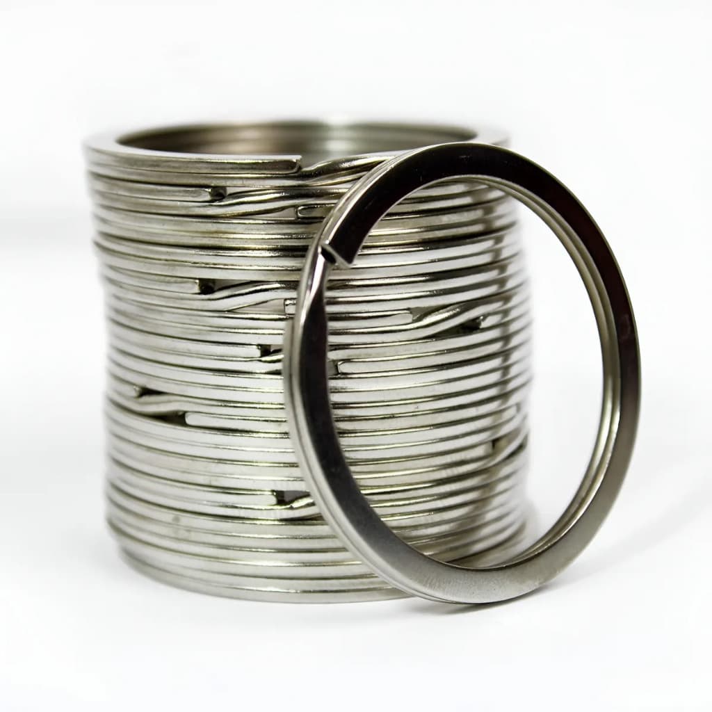 Argola 25mm Metal Níquel Reforçada para Chaveiro – 50 e 100 Unidades