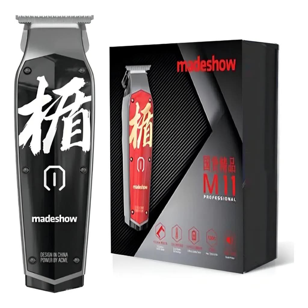 Maquina Cortar Cabelo Madeshow M11 Preta
