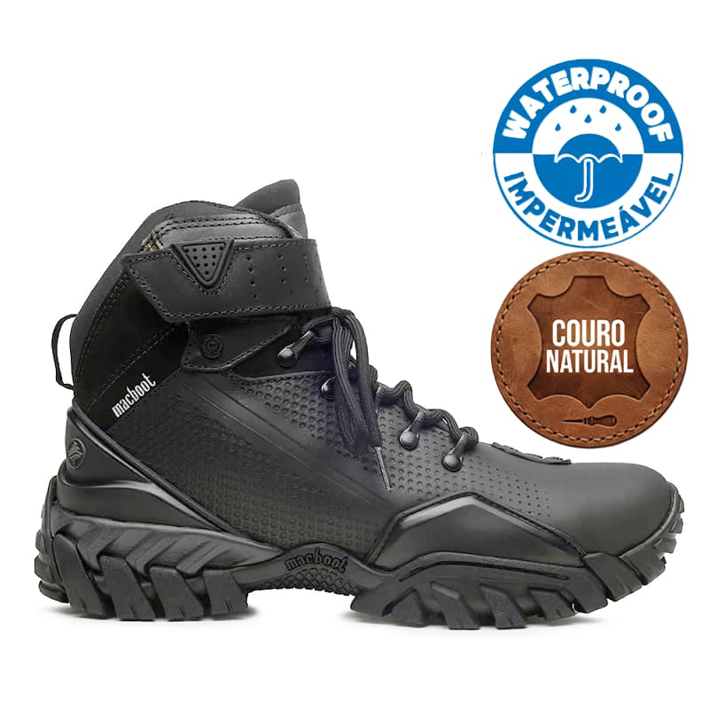 Bota Moto Motoqueiro Motociclista Macboot Rinoceronte Couro Impermeável Com Nota Fiscal e Garantia