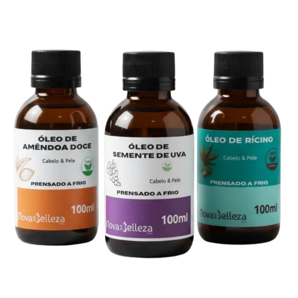 Óleo Vegetal 100% Puro para Umectação Capilar Óleo para Hidratação dos Cabelos 100ml