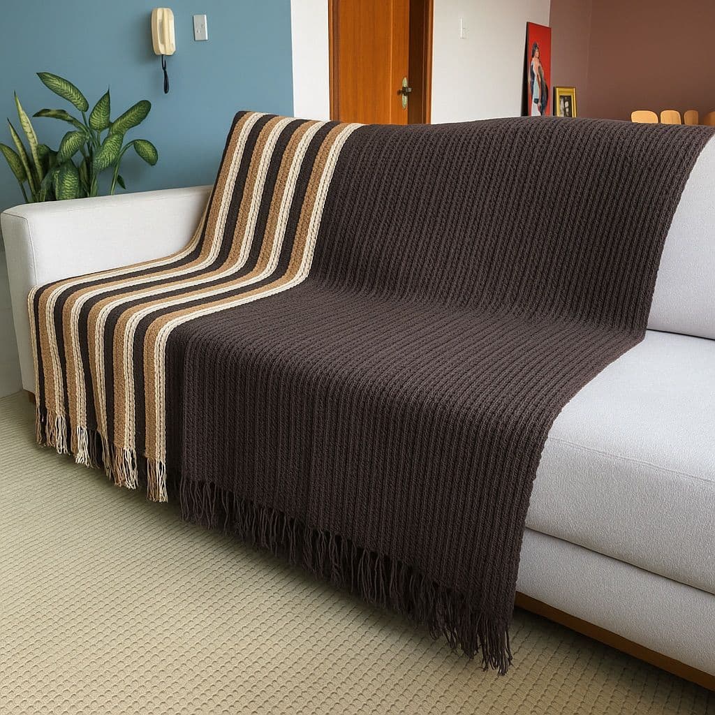 Manta para Sofá King Gigante 2,55m x 2,70m 100% Algodão Cama Protetor Decoração