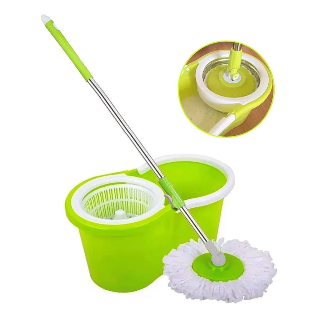 Esfregão Mop Giratório com Balde 8L Vassoura Mop para Limpeza Prática e Rápida