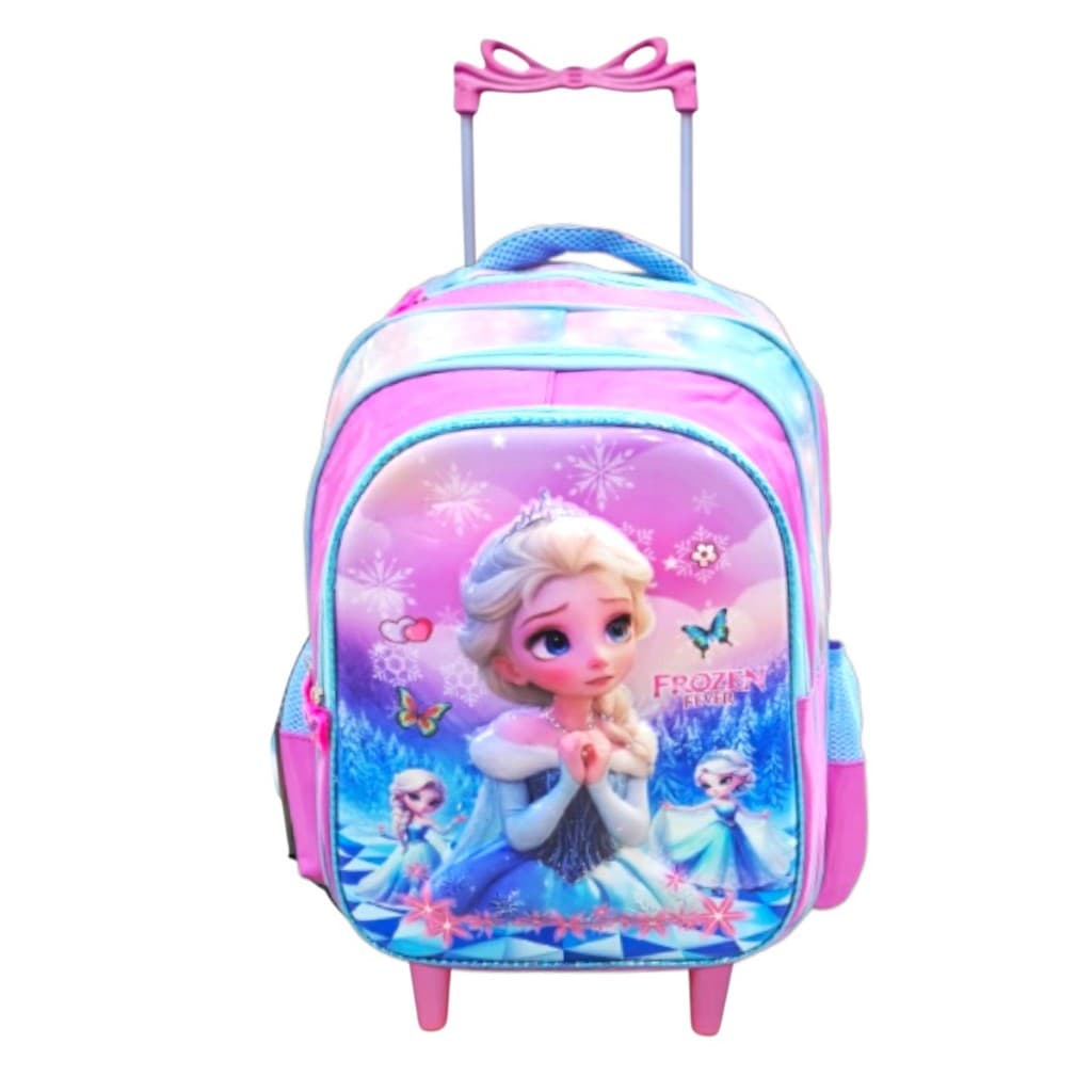 Mochila com rodinha  escolares Infantis  meninos  E meninas 3D – Estampas Variadas +🎁