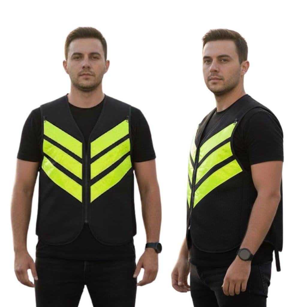 Colete Motoboy Refletivo Fechado Motoqueiro Proteção Sinalização
